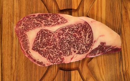 Kobe marbled beef steak